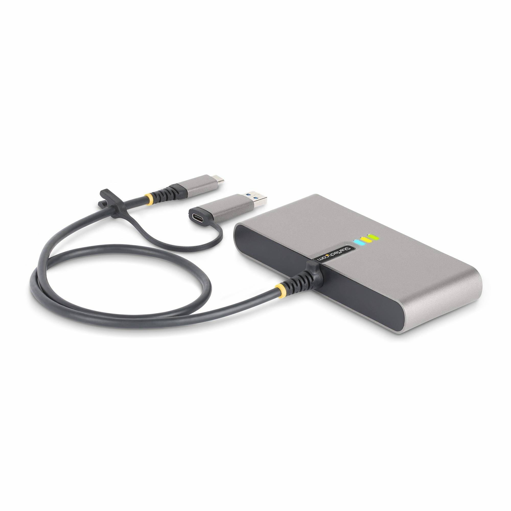 Rca Informatique - image du produit : HUB USB-C A 2 PORTS AVEC ETHERNET ET RS-232 PD 2X USB-A