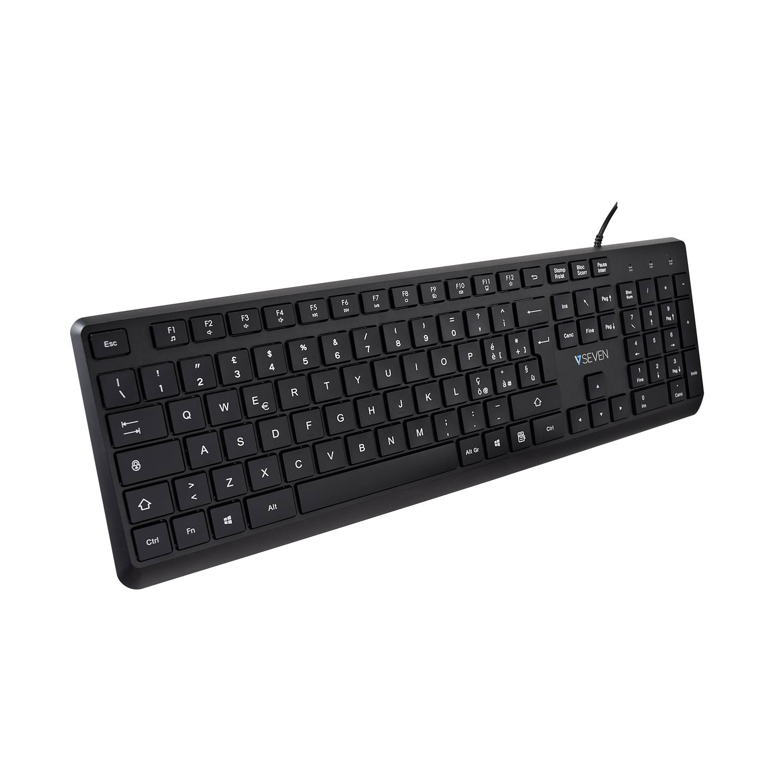 Rca Informatique - Image du produit : USB PRO KEYBOARD IT QWERTY ITALIAN LASERED KEYCAP