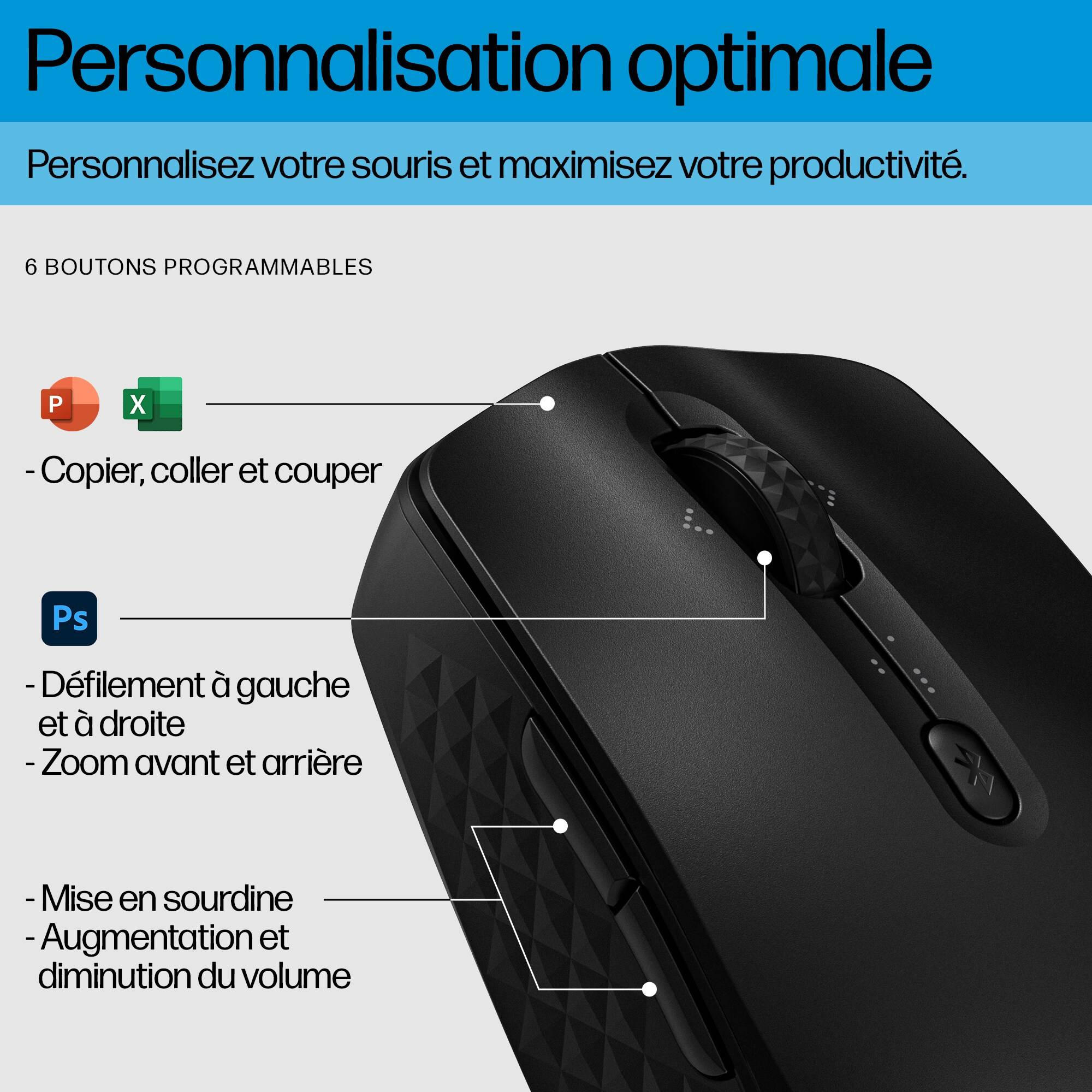 Rca Informatique - image du produit : 425 PROGRAMMABLE WIRELESS MOUSE