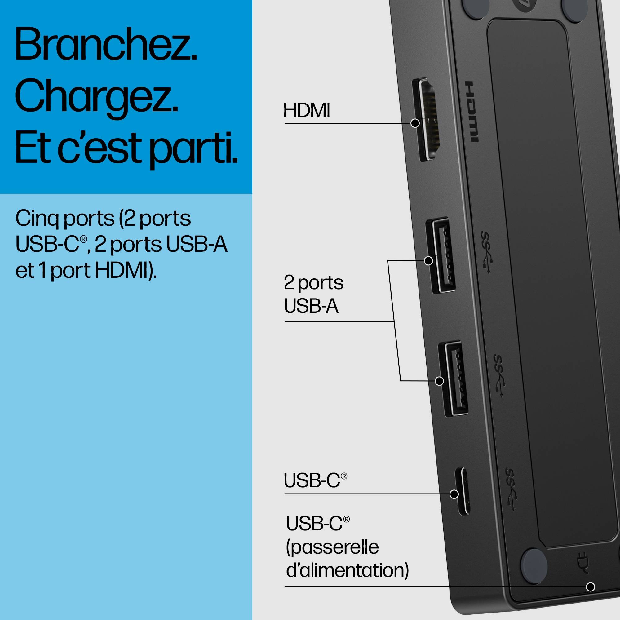 Rca Informatique - image du produit : USB-C TRAVEL HUB G3