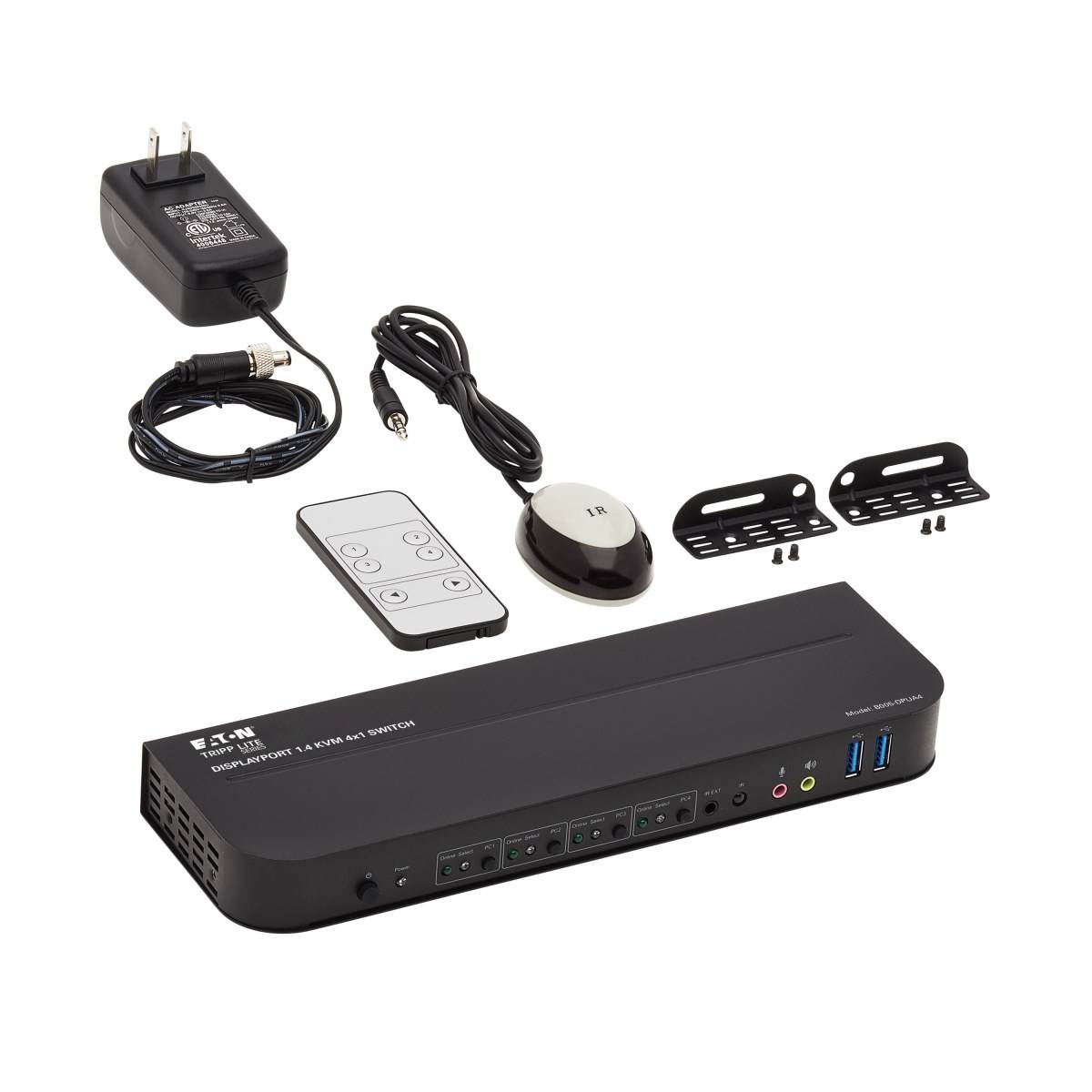 Rca Informatique - image du produit : 4PT DSPLYPRT/USB KVM SWITCH 4K 60HZ HDR HDCP 2.2DP 1.4USB SHARE