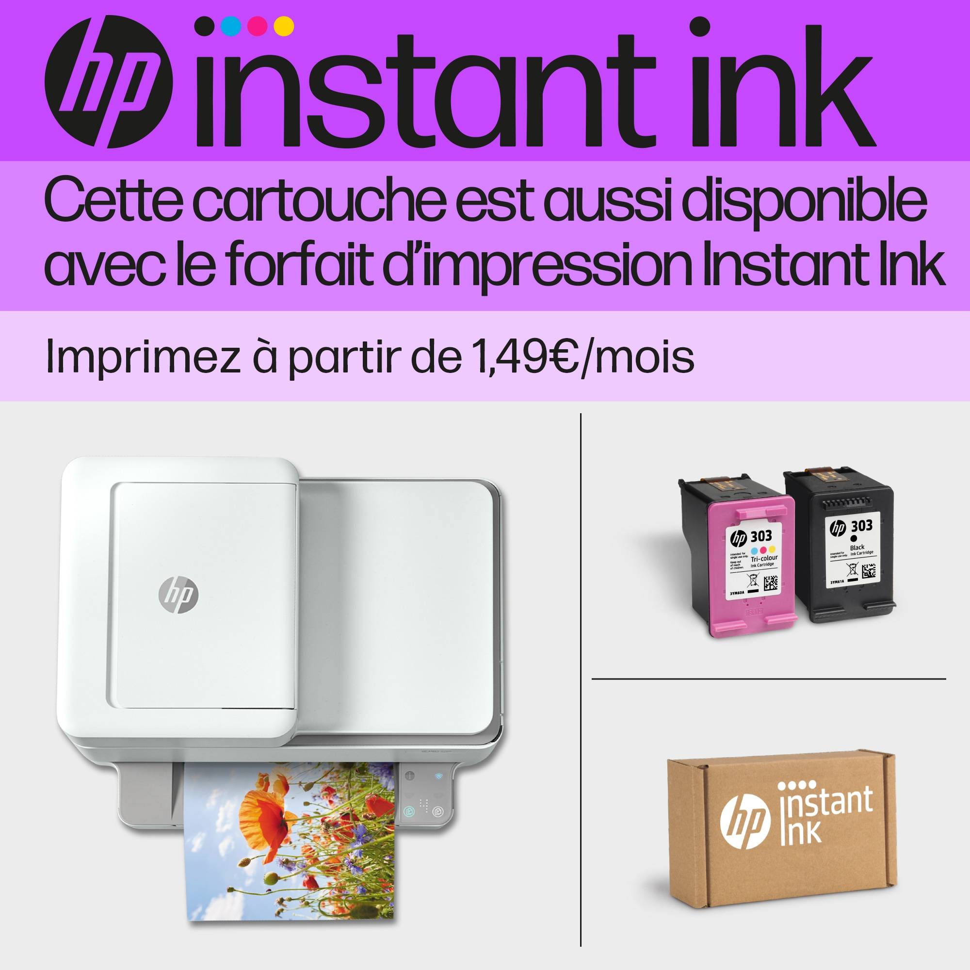 Rca Informatique - image du produit : ORIGINAL HP 303 TRI-COLOUR INK CARTRIDGE