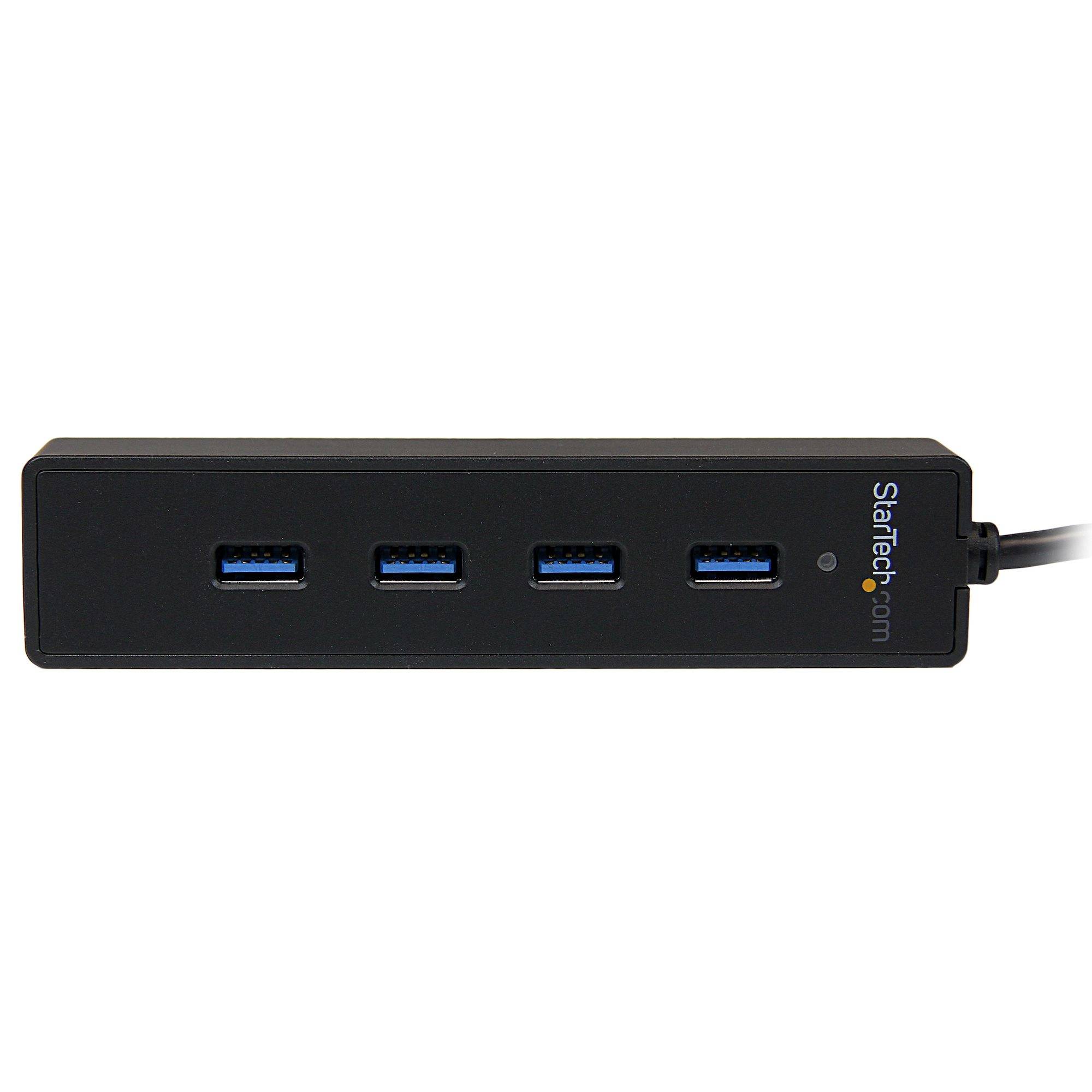 Rca Informatique - image du produit : 4PORT EXTERNAL MINI USB 3 HUB WITH INTEGRATED CABLE