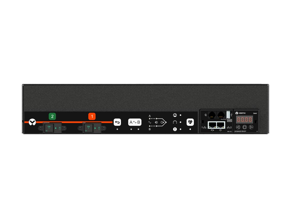 Rca Informatique - image du produit : GEIST RTS MONITORED 2U INPUT 2 IEC60309 230V 32A COMBI OUTPUTS