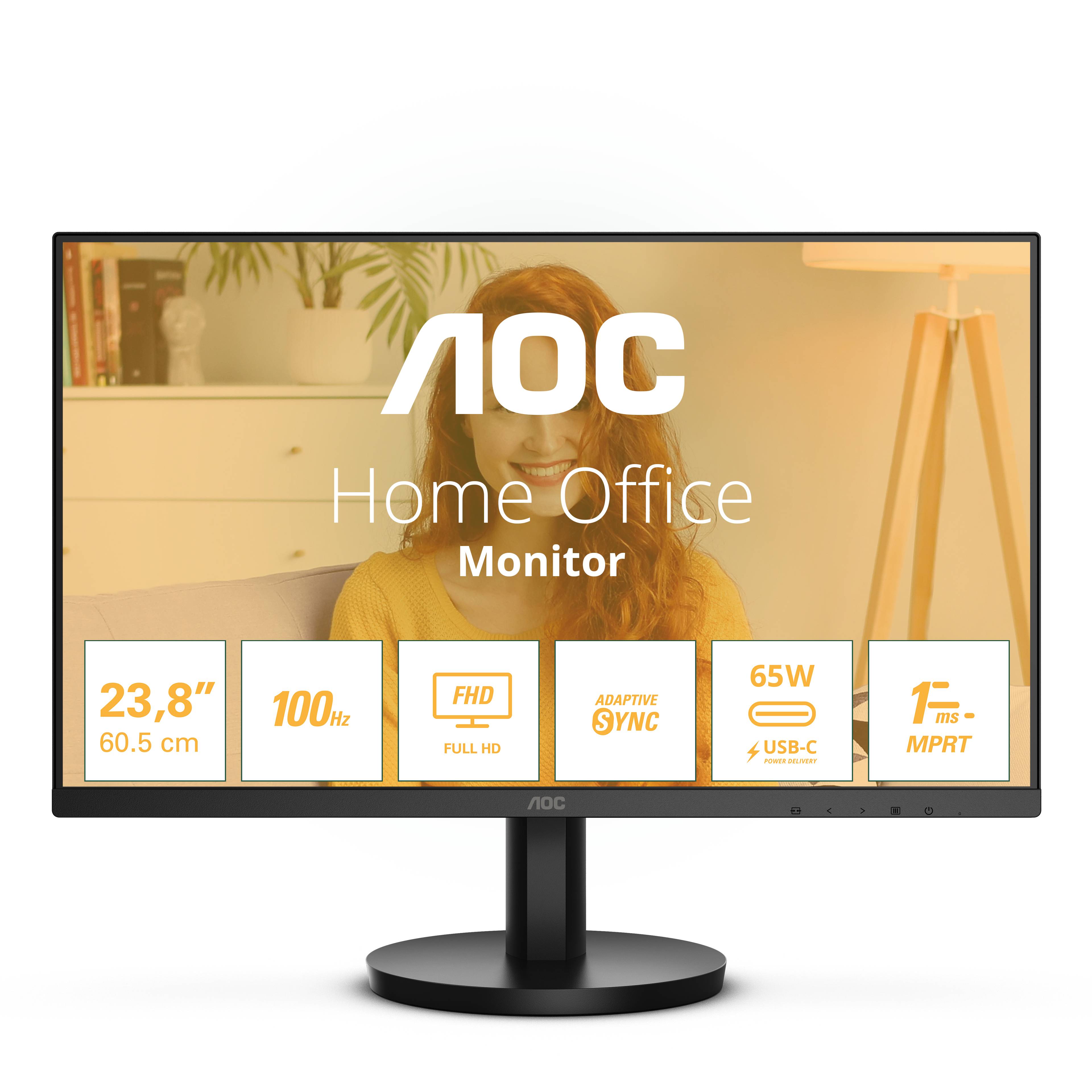 Rca Informatique - image du produit : 24B3CA2 23.8IN IPS FHD 100HZ 250CD/4MS/HDMI/2USB/USB-C