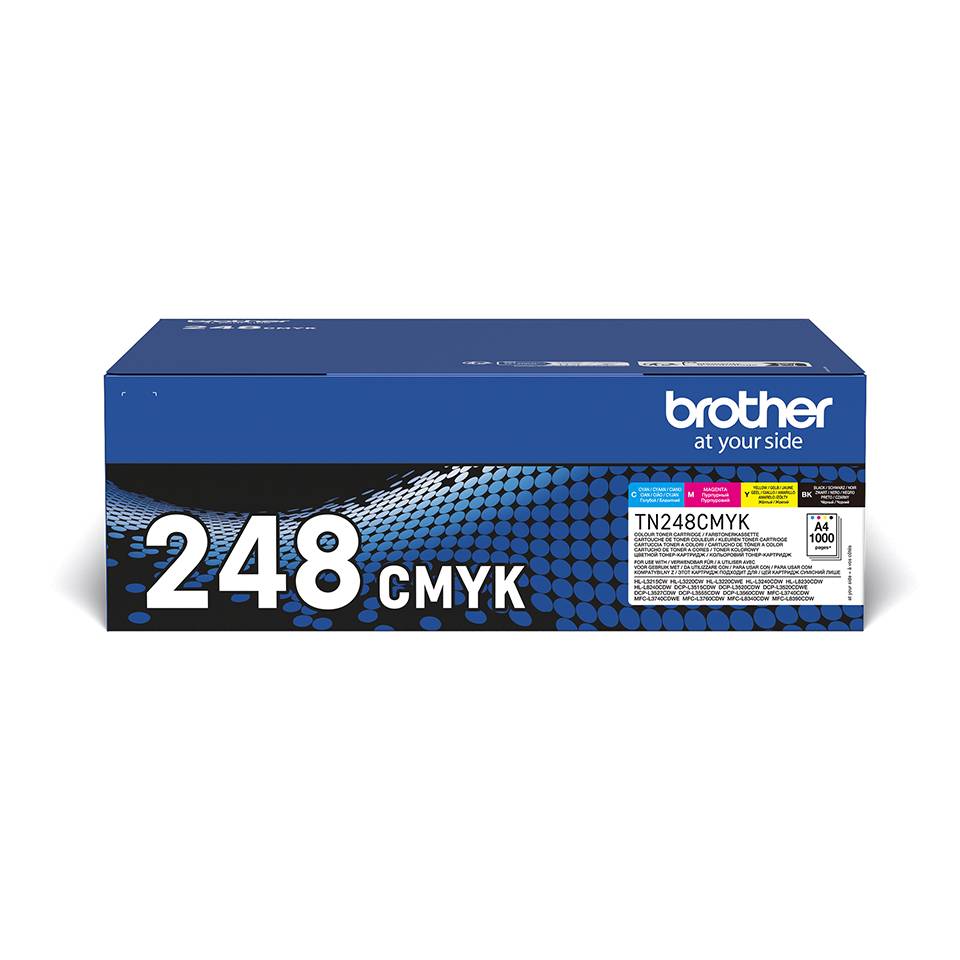 Rca Informatique - Image du produit : TN248CMYK TONER VALUE PACK. INCLUDES CYAN MAGENTA YELLOW AND