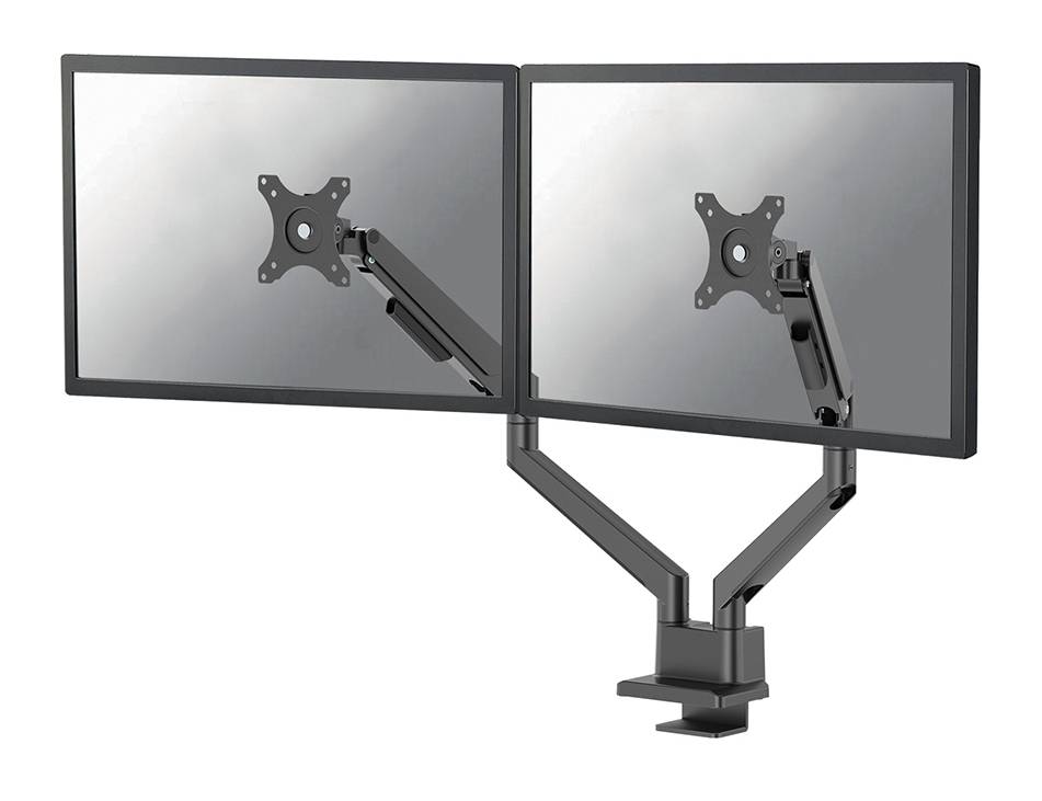 Rca Informatique - Image du produit : NEXT SLIM DESK MOUNT DOUBLE DISPLAY TOPFIX CLAMP/GROMM BLACK