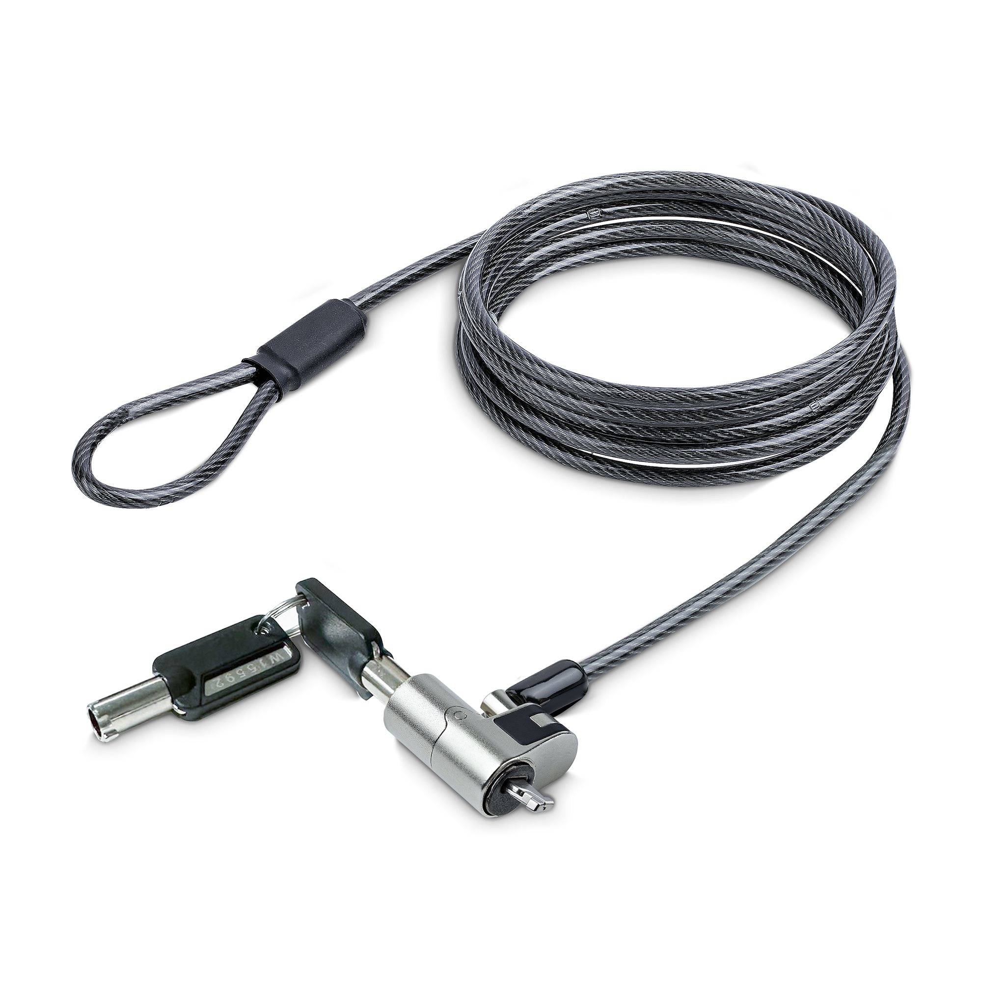 Rca Informatique - Image du produit : LAPTOP CABLE LOCK NANO SLOT STEEL SECURITY CABLE KEYED LOCK