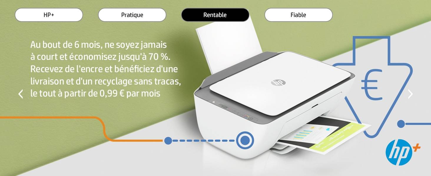 Rca Informatique - image du produit : DESKJET 2720E MFP HP+ WIRELESS PRINT SCAN COPY