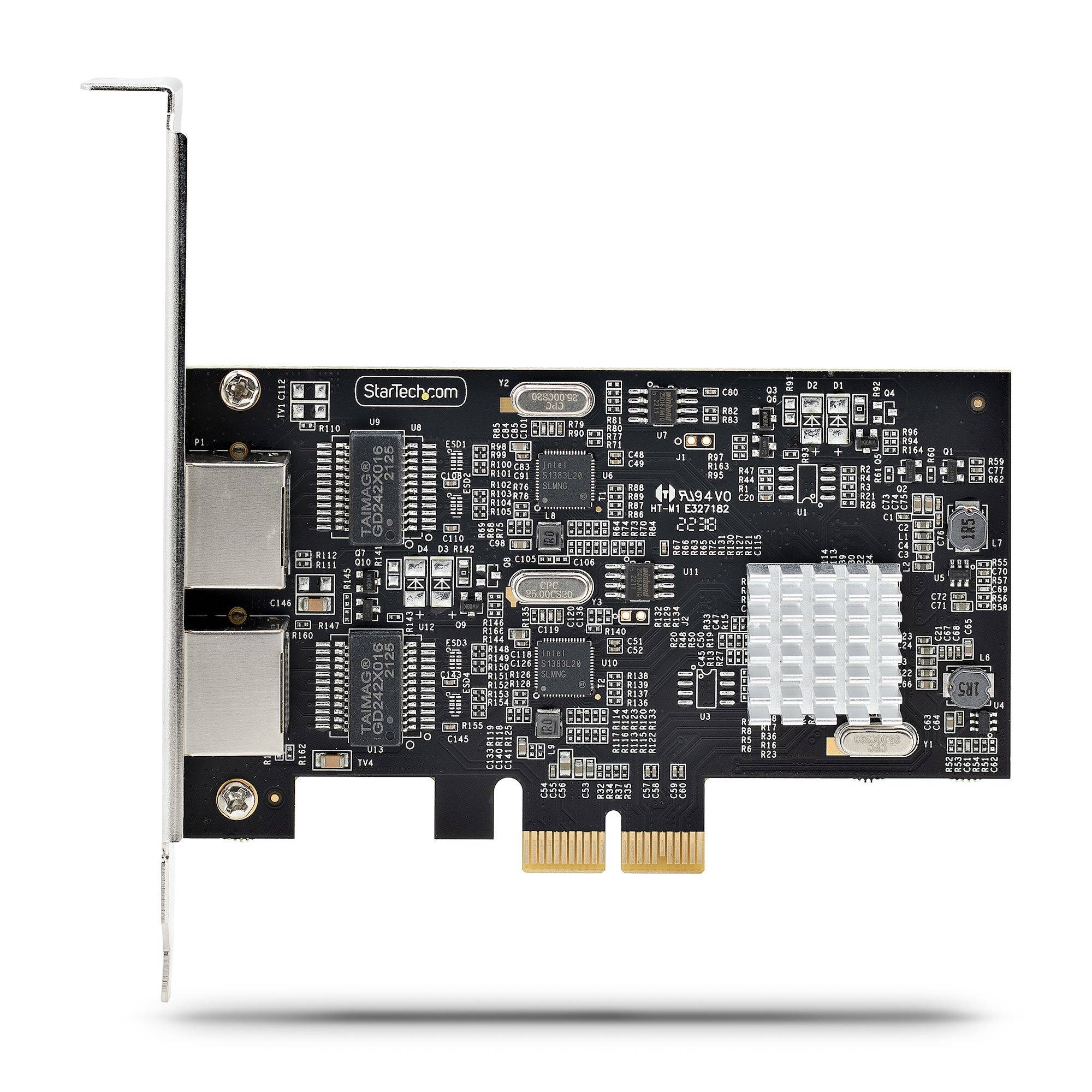 Rca Informatique - image du produit : 2-PORT 2.5G PCIE NETWORK CARD - DUAL NBASE-T ETHERNET CARD