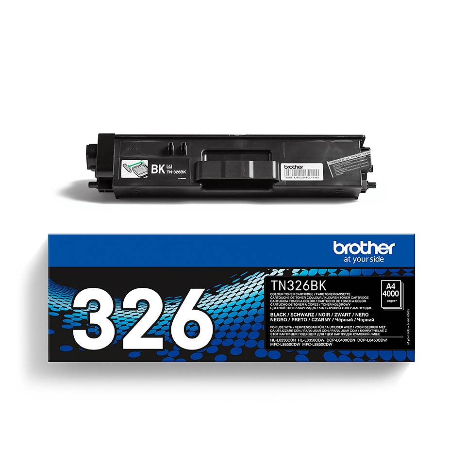 Rca Informatique - image du produit : TN-326BK TONER NOIR HC 4000 PG F/ HLL8250CDN/8350CDW DCPL8400CD