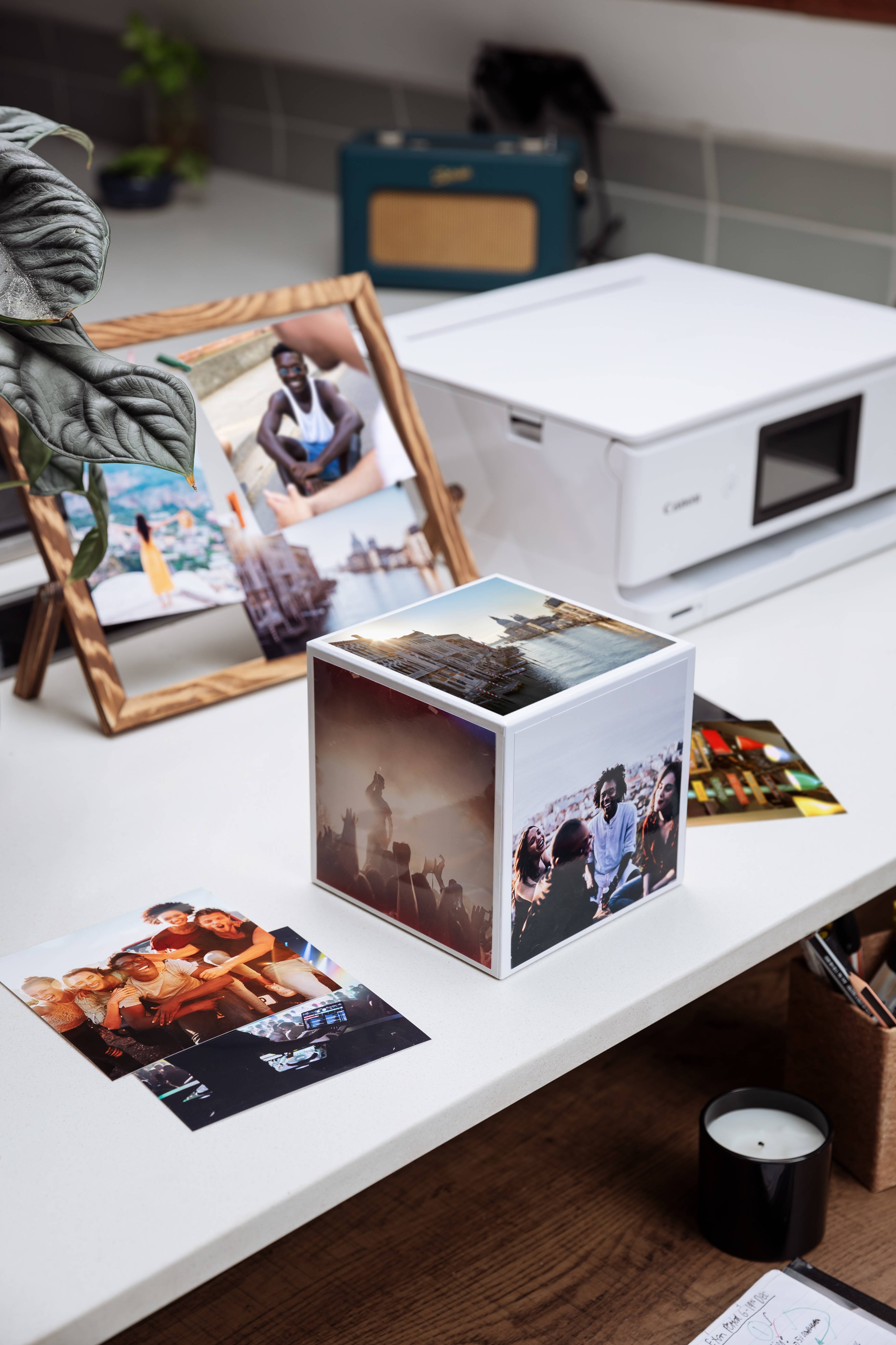 Rca Informatique - image du produit : PP-201 5X5 PHOTO CUBE CREATIVE PACK WHITE BLUE (40SHEETS) + ACR