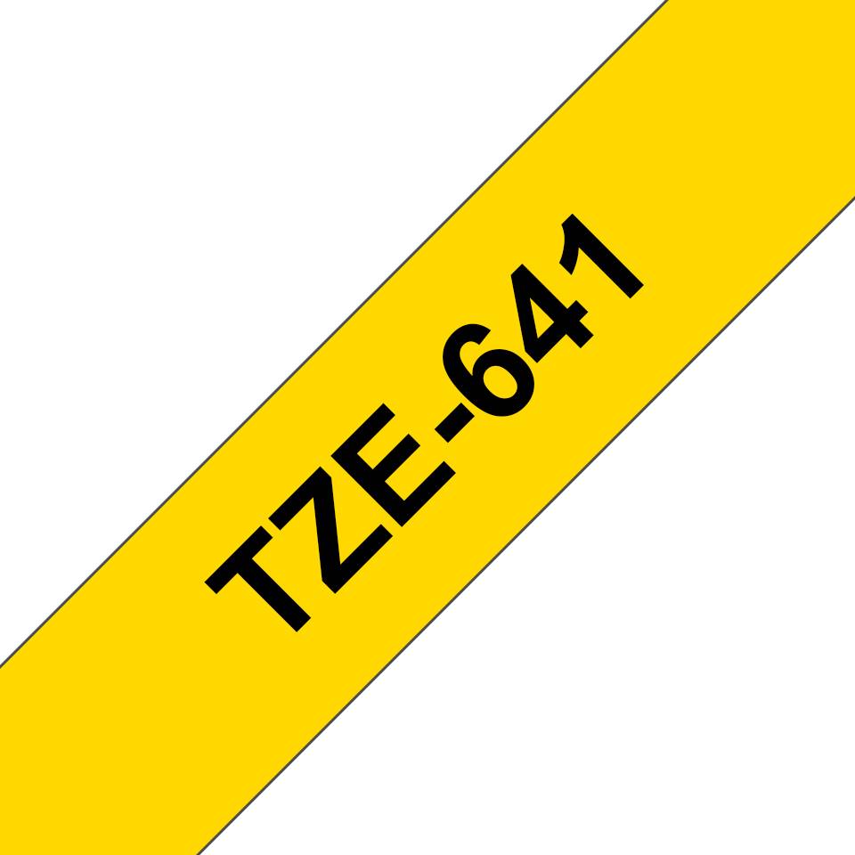 Rca Informatique - image du produit : TZE-641 LAMINATED TAPE 18MM 8M NOIR/JAUNE