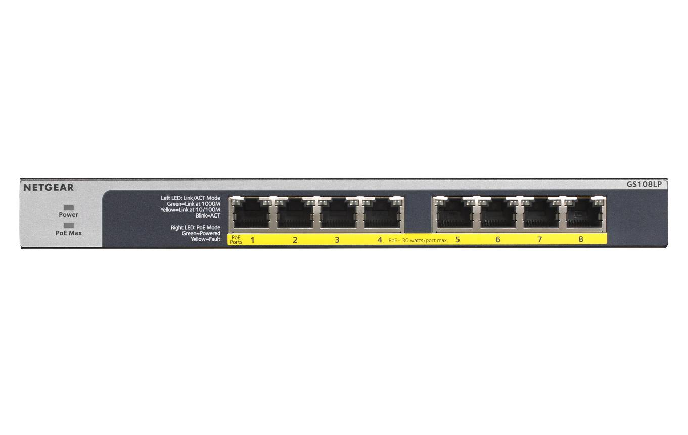 Rca Informatique - image du produit : 8-PORT FLEX UNMANAGED SWITCH GIGABIT ETHERNET POE/POE+