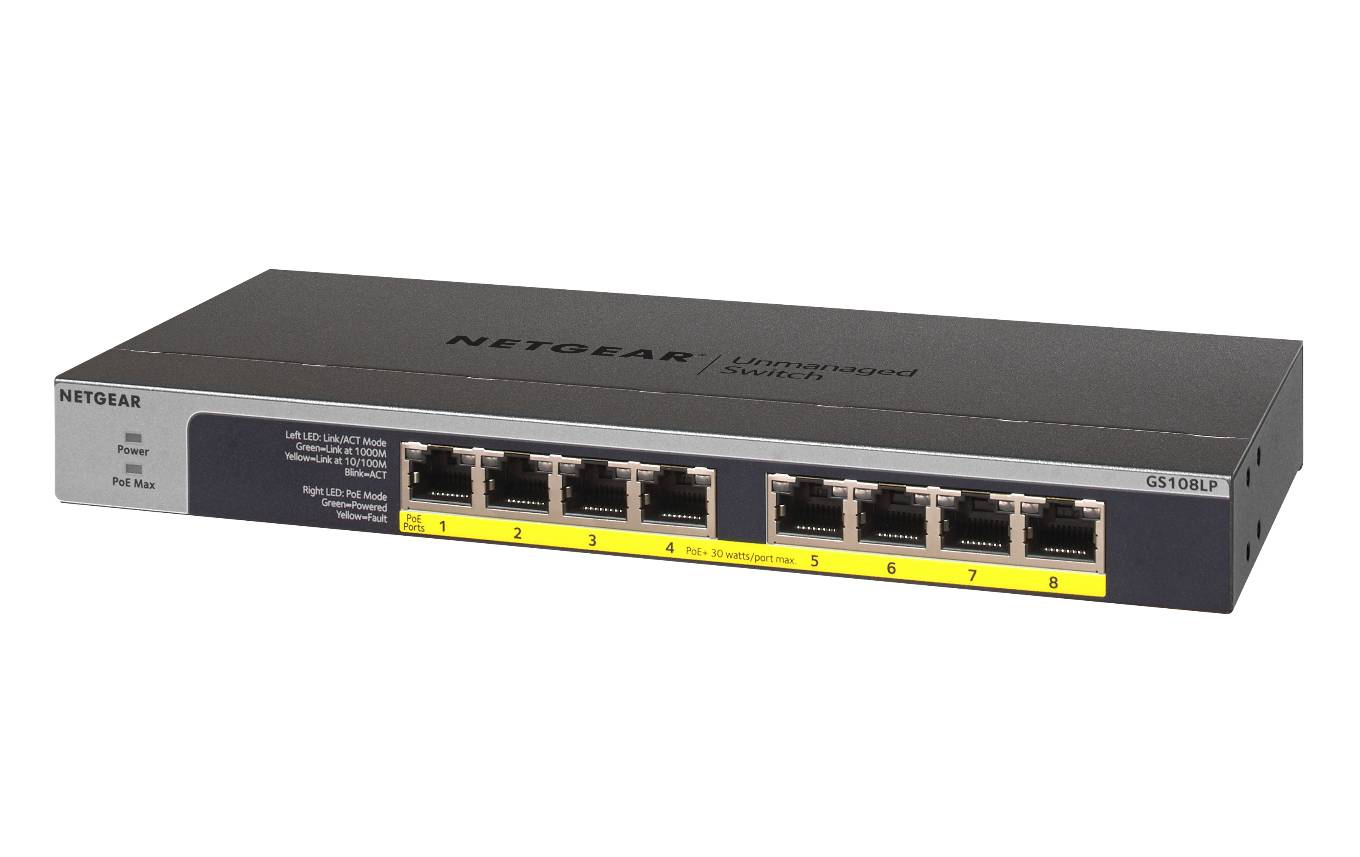 Rca Informatique - image du produit : 8-PORT FLEX UNMANAGED SWITCH GIGABIT ETHERNET POE/POE+