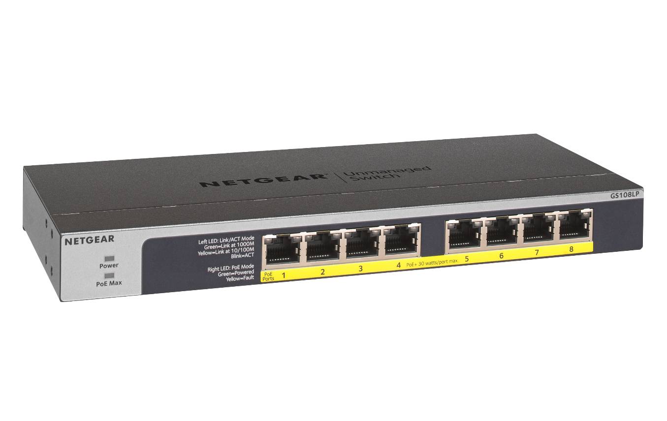 Rca Informatique - image du produit : 8-PORT FLEX UNMANAGED SWITCH GIGABIT ETHERNET POE/POE+