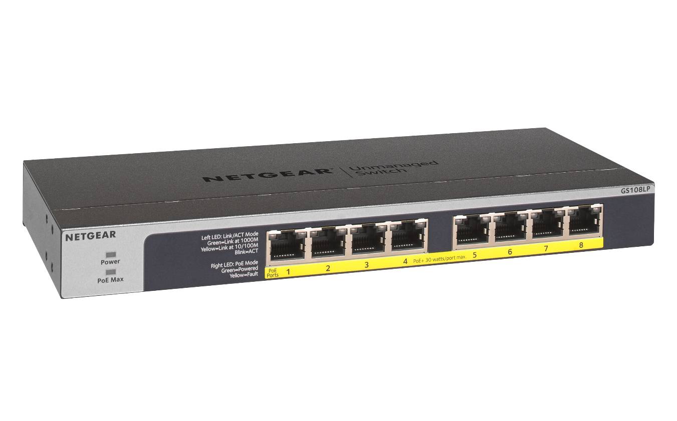 Rca Informatique - image du produit : 8-PORT FLEX UNMANAGED SWITCH GIGABIT ETHERNET POE/POE+