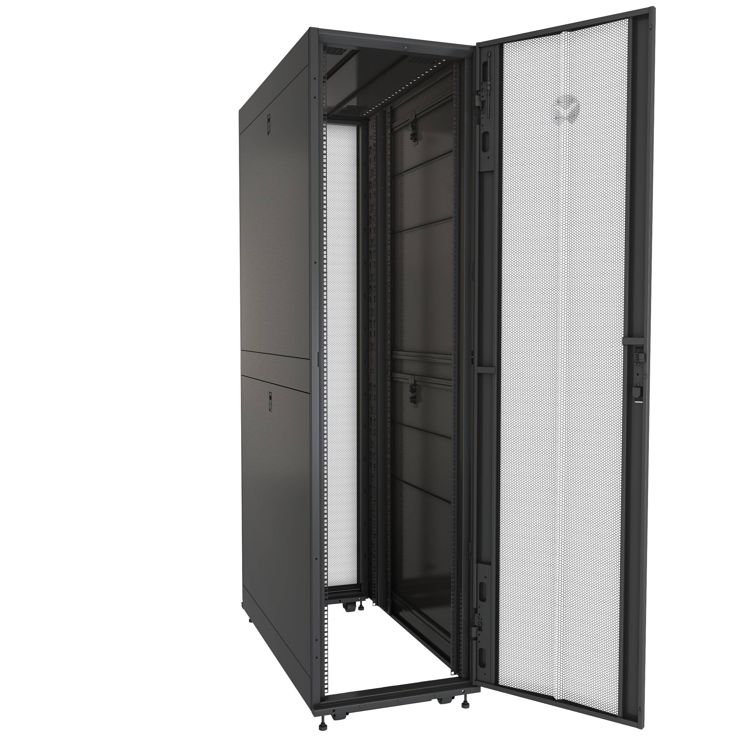 Rca Informatique - Image du produit : 48U SERVER RACK 600X1215MM BLACK GRAY