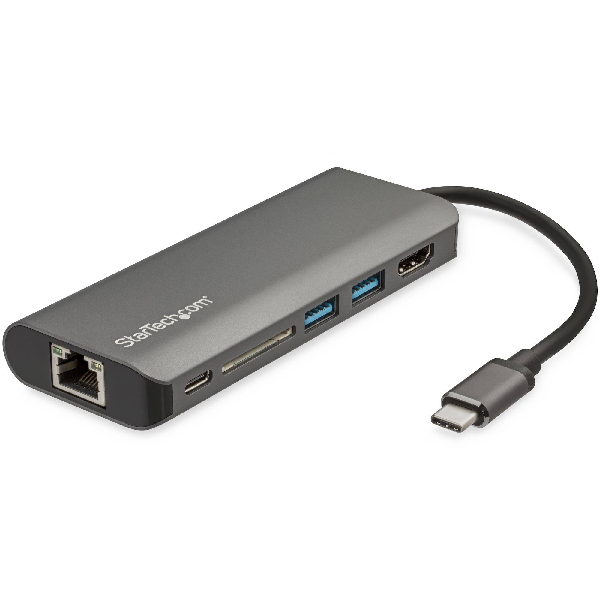 Rca Informatique - image du produit : USB C MULTIPORT ADAPTER - HDMI 4K-2XA 1XC - SD READER-PD 3.0