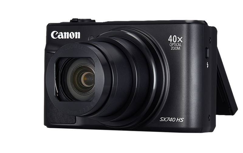 Rca Informatique - image du produit : POWERSHOT SX740 HS BLACK CCD 45X 20.5MPX 3IN 3:2