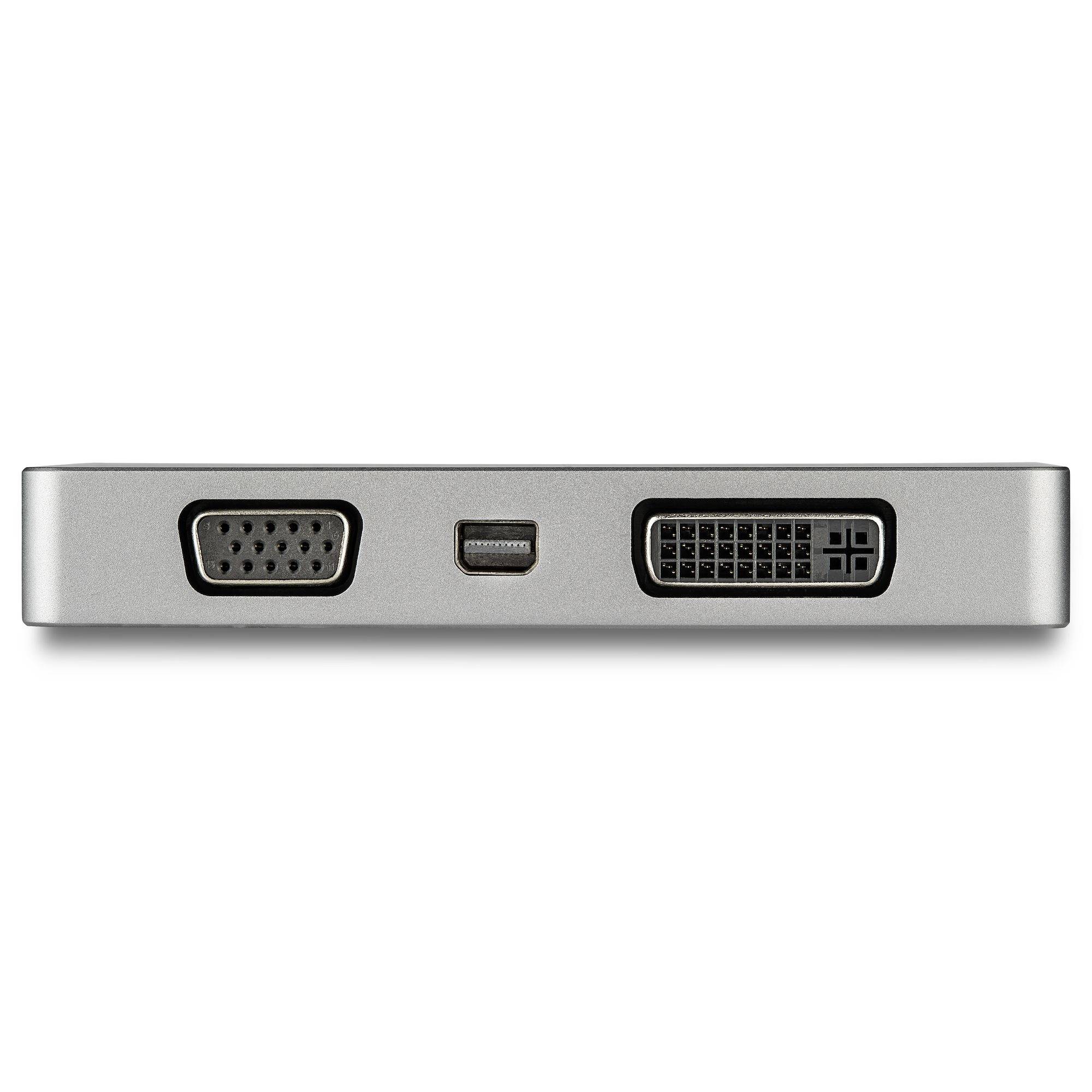 Rca Informatique - image du produit : USB-C MULTIPORT VIDEO ADAPTER VGA DVI HDMI OR MDP - 4K 60HZ