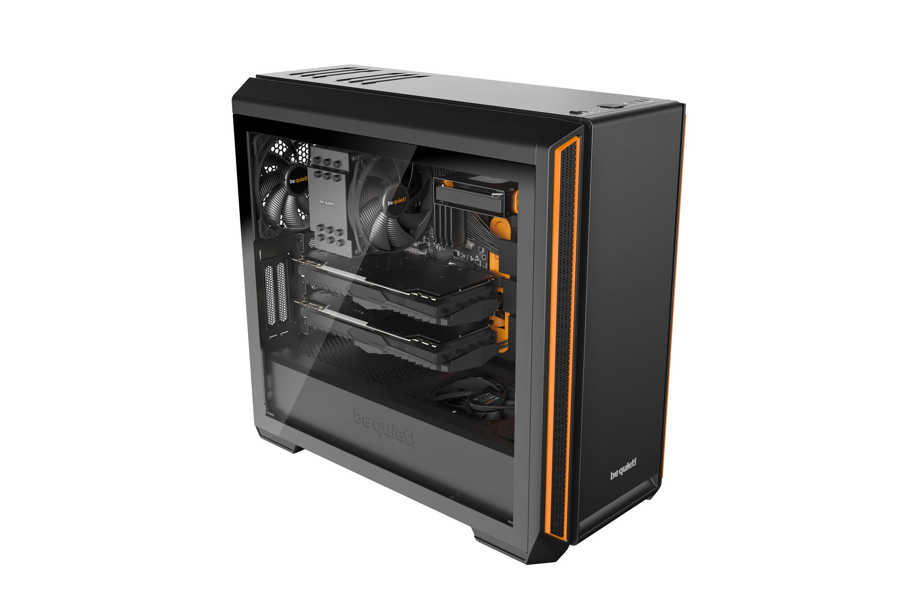 Rca Informatique - image du produit : SILENT BASE 601 MIDI TOWER WIND ATX M-ATX MINI-ITX ORANGE