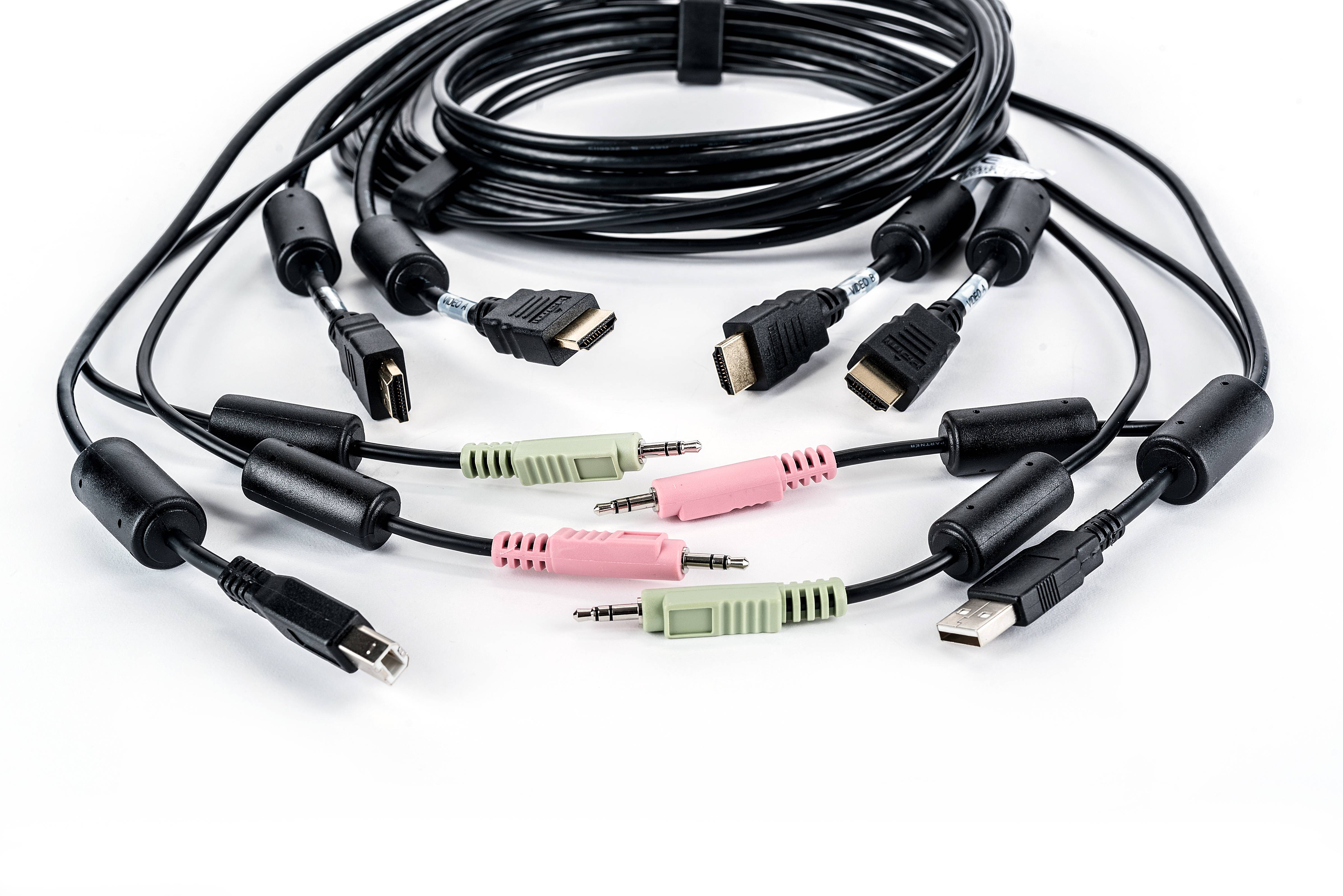 Rca Informatique - image du produit : CABLEASSY2 HDMI 1 USB 2 AUDIO6FT SV340H