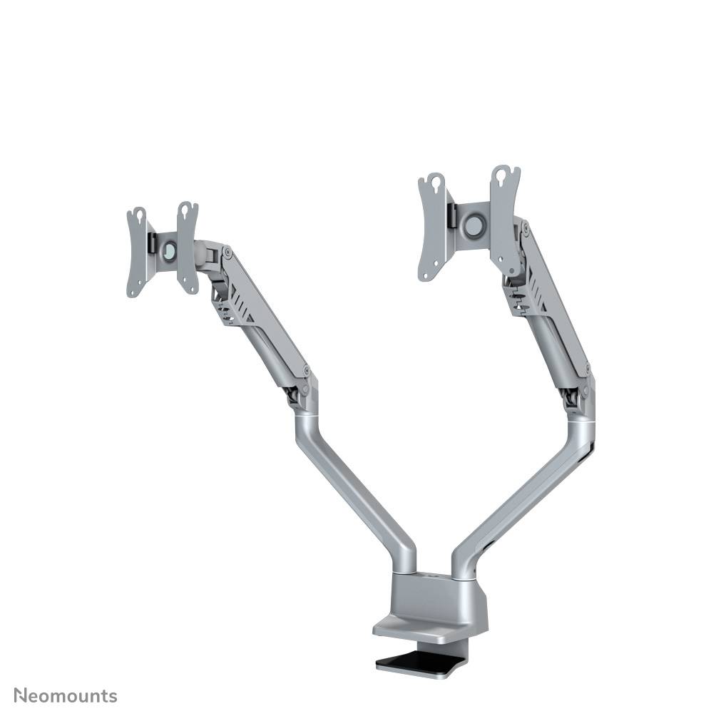 Rca Informatique - image du produit : DESK MOUNT DUAL 10-32IN SILVER CLMP/GROMMET VESA75X75TO100X100