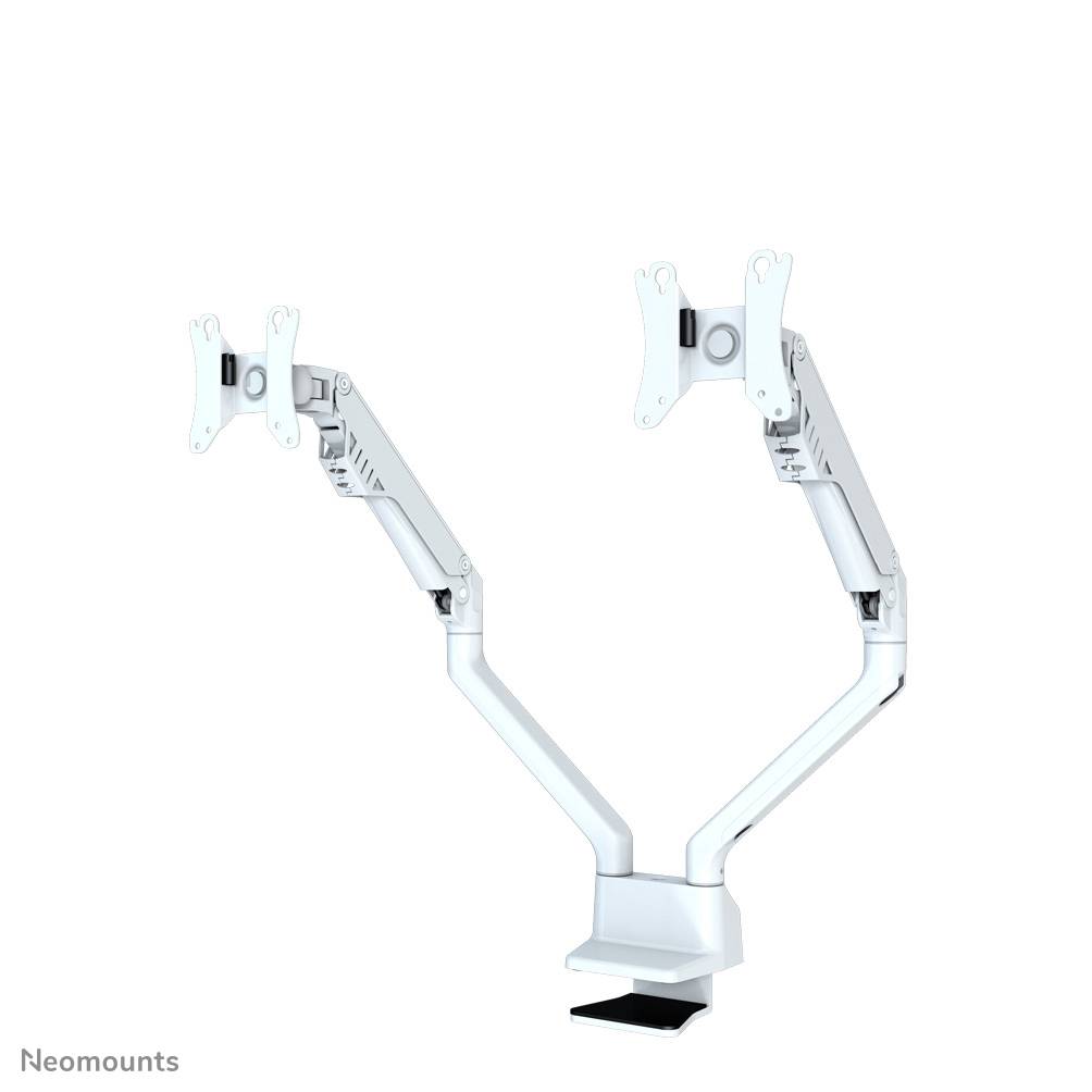 Rca Informatique - image du produit : DESK MOUNT DUAL 10-32IN WHITE CLMP/GROMMET VESA75X75TO100X100