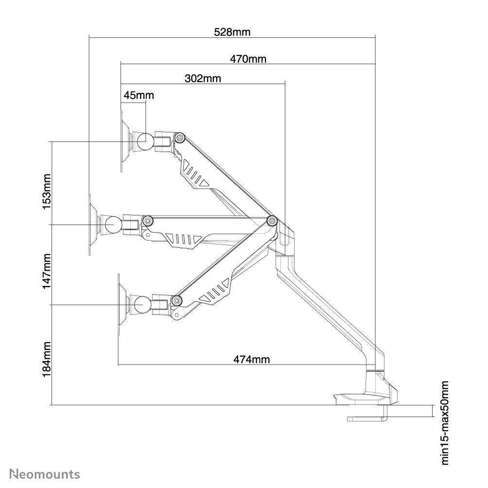 Rca Informatique - image du produit : DESK MOUNT 10-32IN FULL MOTION CLMP/GROMMET VESA75X75TO100X100