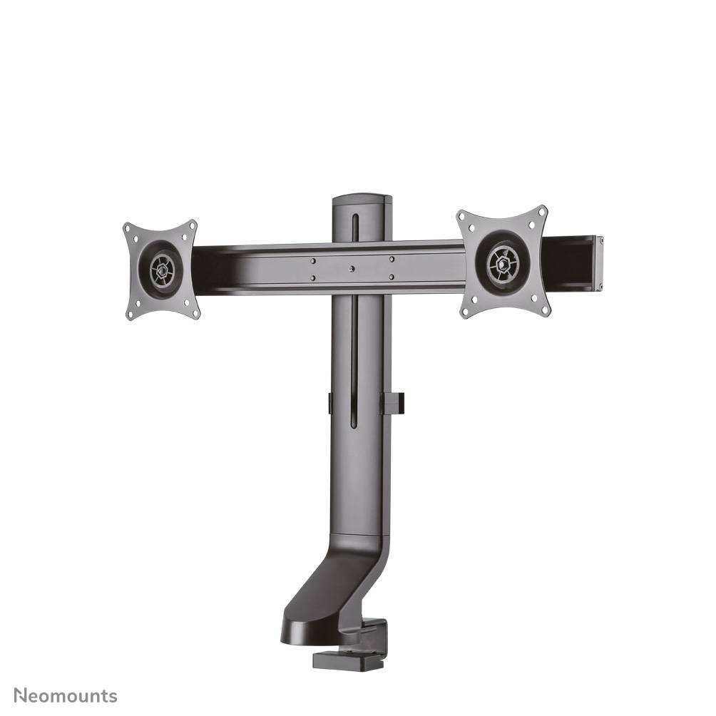 Rca Informatique - image du produit : DESK MOUNT DUAL 19-27IN BLACK CLAMP/GROMMET 75X75TO100X100