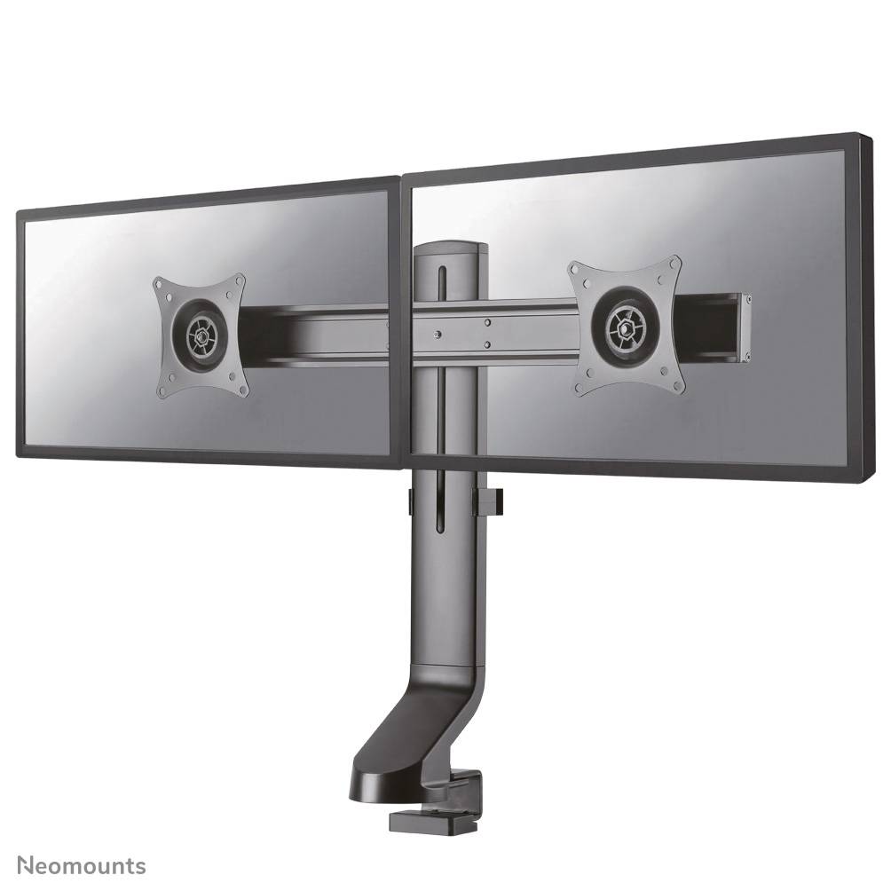 Rca Informatique - Image du produit : DESK MOUNT DUAL 19-27IN BLACK CLAMP/GROMMET 75X75TO100X100