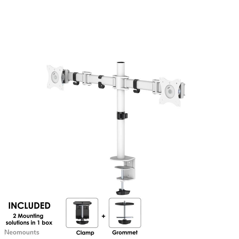 Rca Informatique - image du produit : NEOMOUNTS FLATSCREEN DESKMOUNT 10-27IN DESK CLAMP/GROMMET