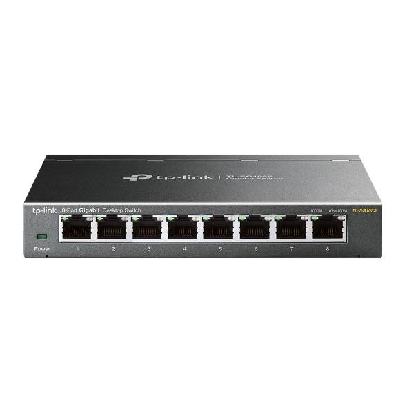 Rca Informatique - image du produit : TL-SG108 8-PORT METAL GB SWITCH 8 10/100/1000M RJ45 PORTS