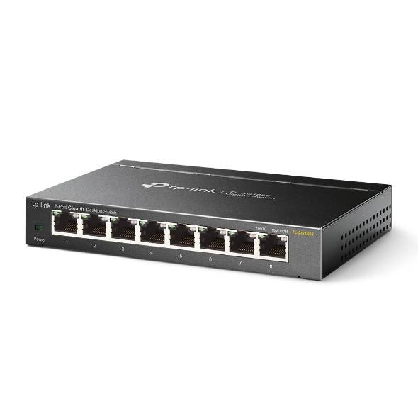 Rca Informatique - image du produit : TL-SG108 8-PORT METAL GB SWITCH 8 10/100/1000M RJ45 PORTS