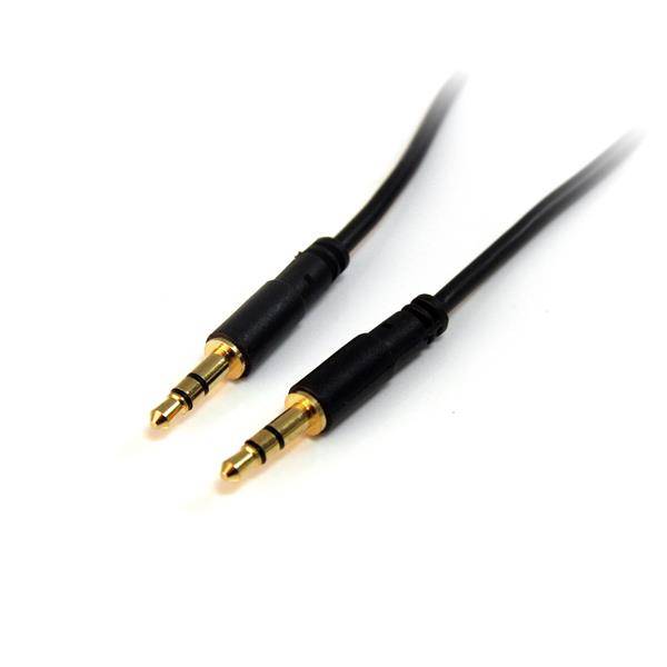 Rca Informatique - image du produit : 15 FT SLIM 3.5MM STEREO AUDIO CABLE - M/M