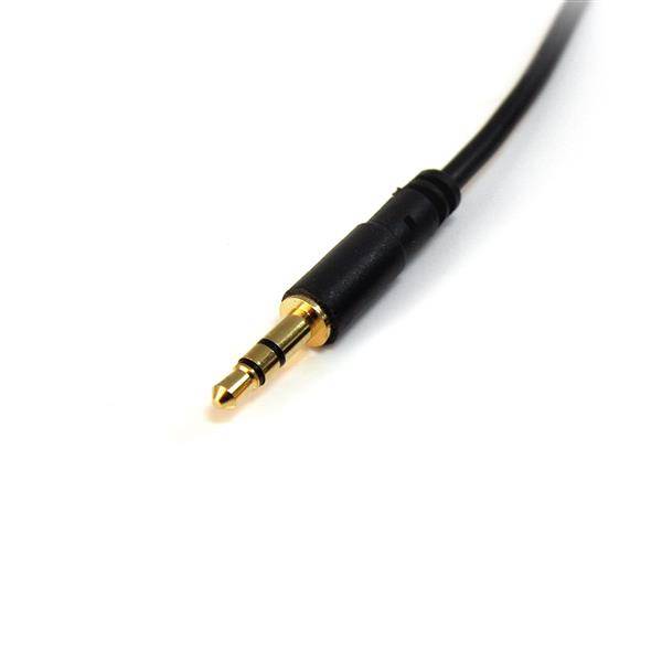 Rca Informatique - image du produit : 15 FT SLIM 3.5MM STEREO AUDIO CABLE - M/M