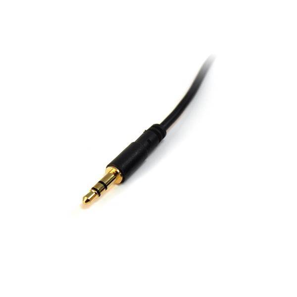 Rca Informatique - image du produit : 6 FT SLIM 3.5MM STEREO AUDIO CABLE - M/M