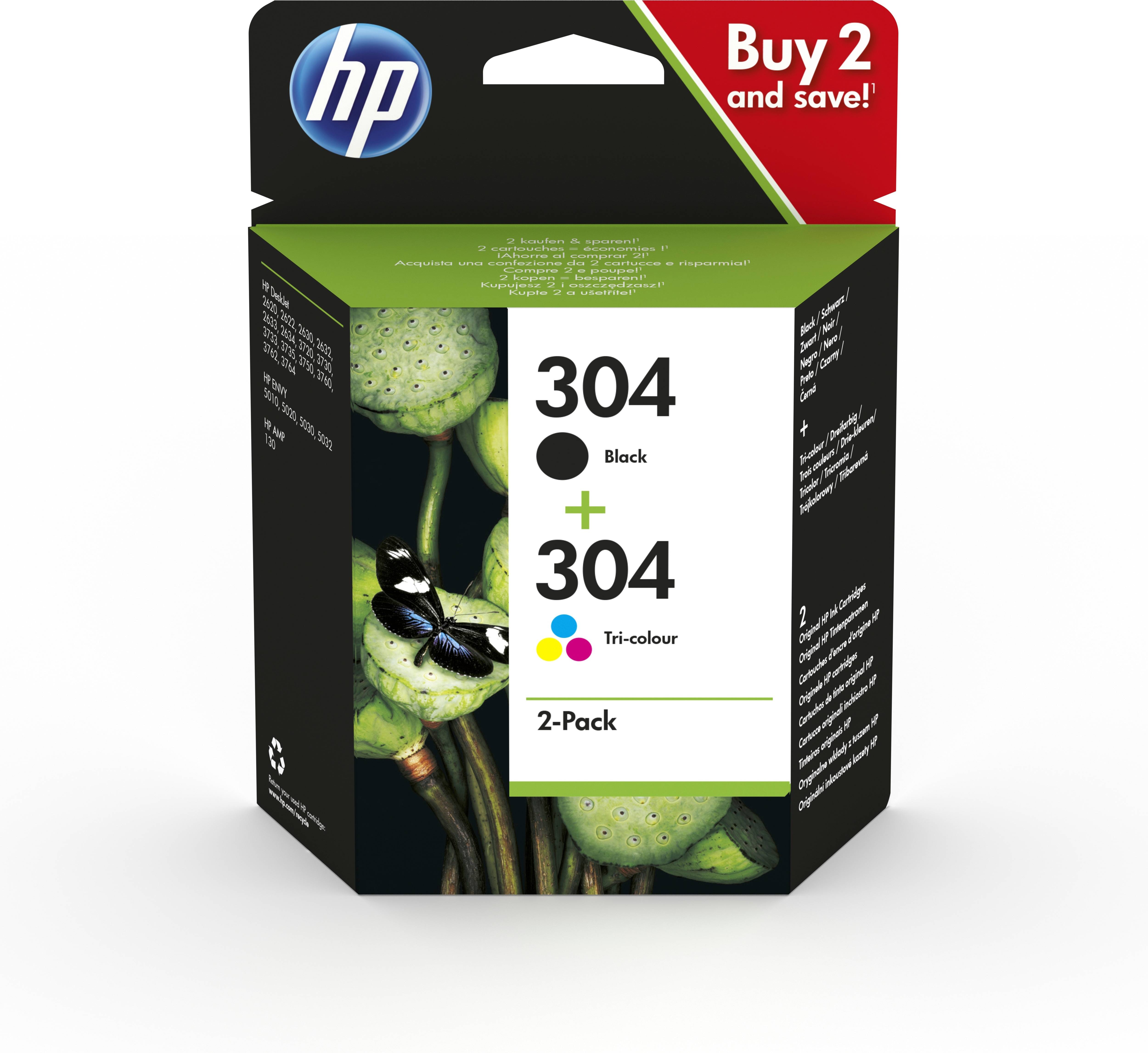 Rca Informatique - image du produit : HP 304 INK CARTRIDGE COMBO 2-PACK