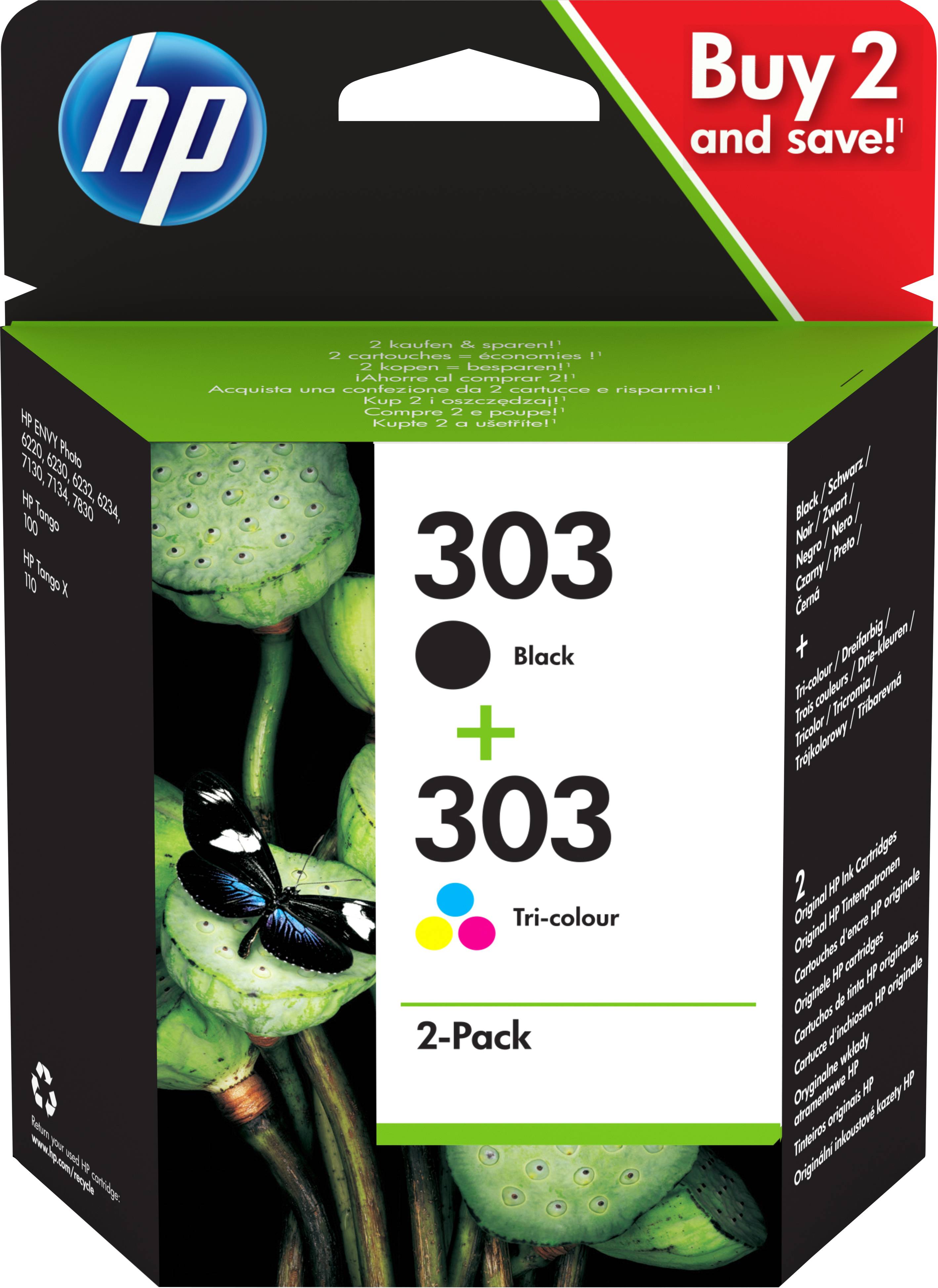 Rca Informatique - image du produit : HP 303 INK CARTRIDGE COMBO 2-PACK