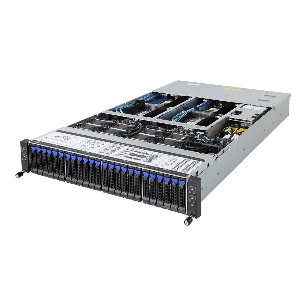 Rca Informatique - image du produit : AMD BAREBONE H261-Z60 2U4N 8CPU 64XDIMM 24XHDD 8XPCIE 2X2200W