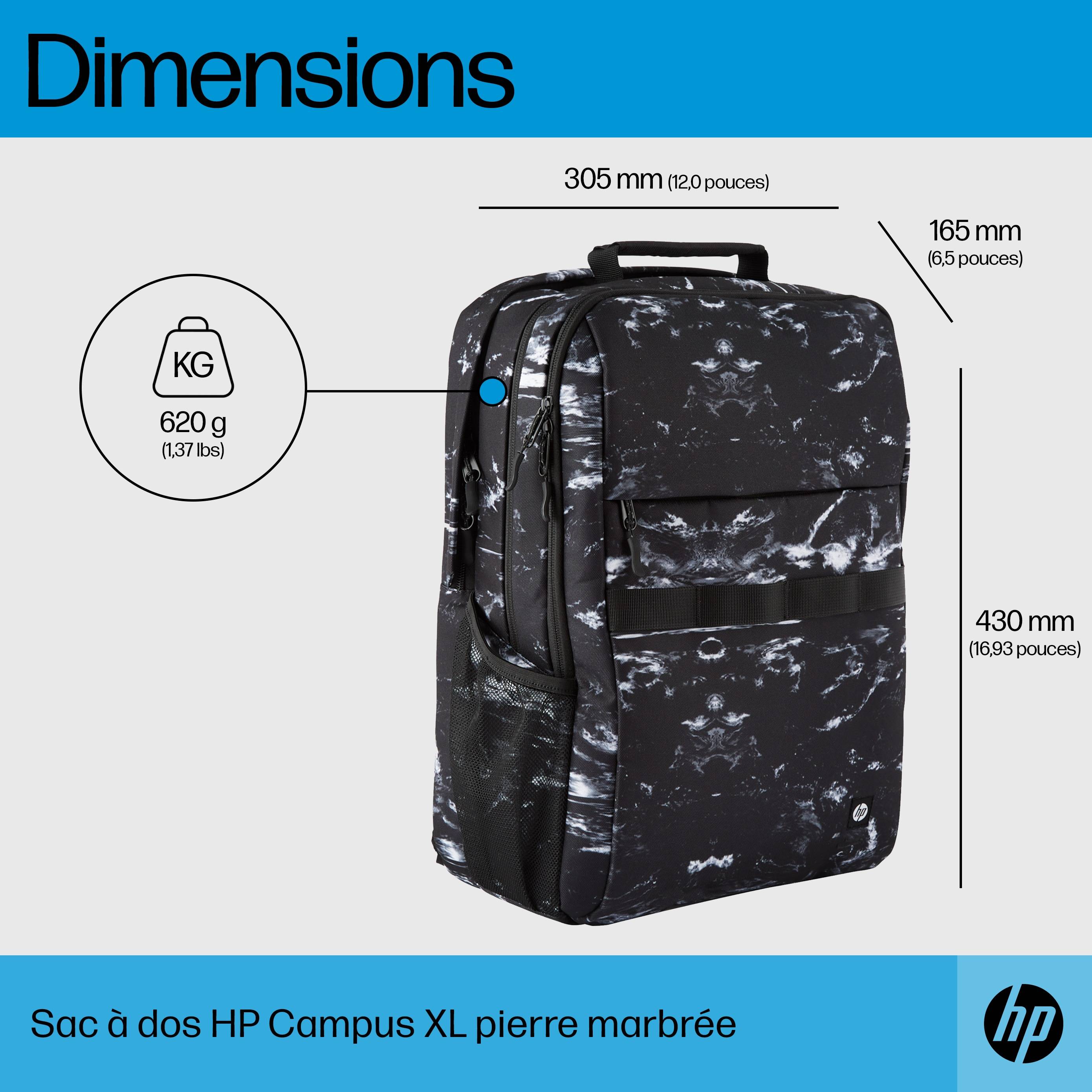 Rca Informatique - image du produit : HP CAMPUS XL MARBLE STONE BACKPACK