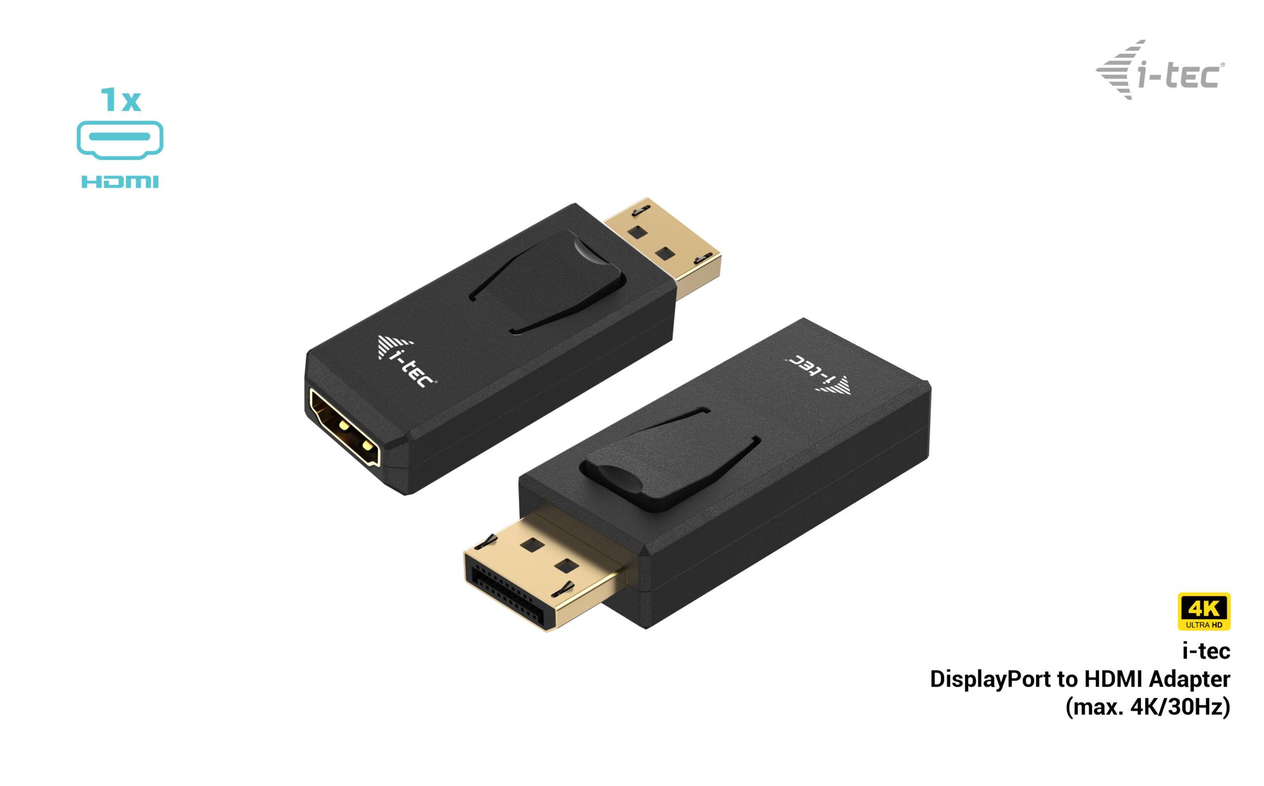 Rca Informatique - image du produit : PASSIVE DISPLAYPORT TO HDMI ADAPTER (MAX 4K/30HZ)