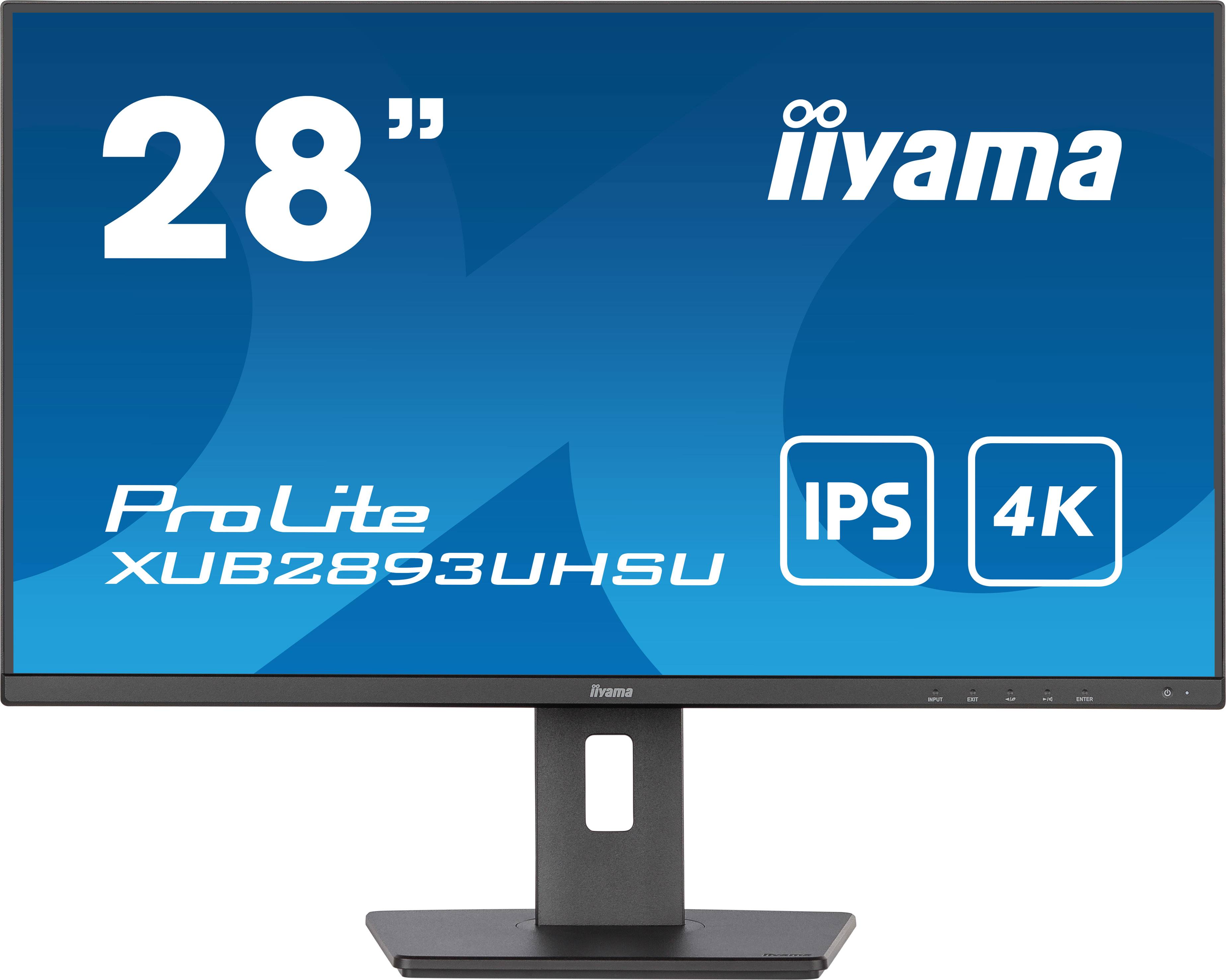 Rca Informatique - image du produit : XUB2893UHSU-B5 28IN IPS 4K UHD 300CD/3MS/HDMI/DP/4USB/HAS