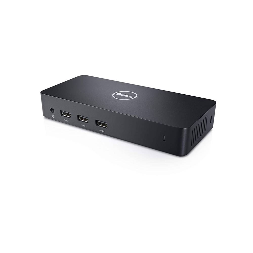 Rca Informatique - image du produit : DELL USB3 D3100 ULTRA HD TRIP VID DOCK STATION EU CABLE