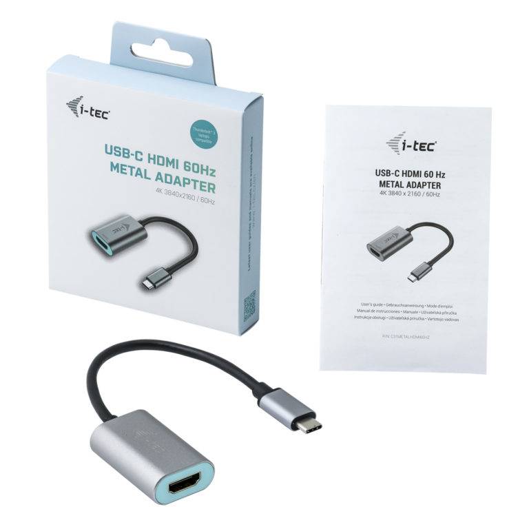 Rca Informatique - image du produit : I-TEC USB-C METAL HDMI ADAPTER 60HZ