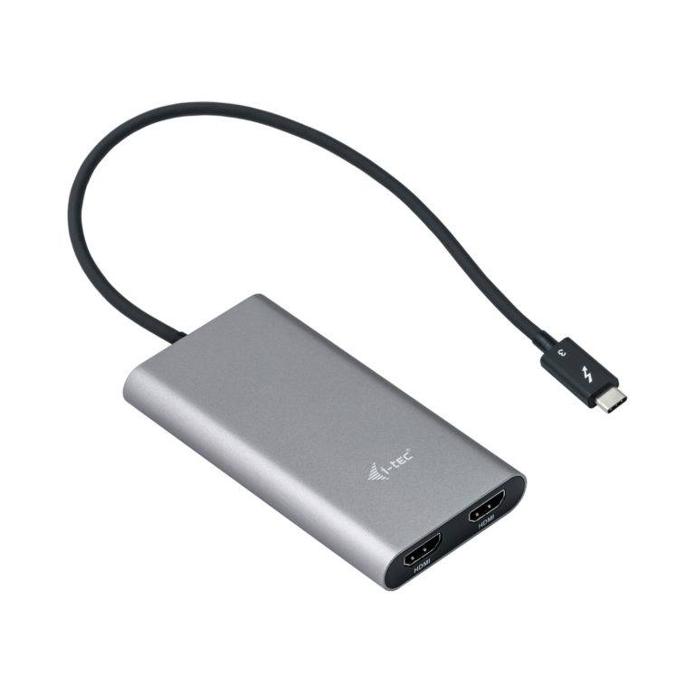 Rca Informatique - Image du produit : I-TEC THUNDERBOLT 3 DUAL HDMI 2X4K PORT ADAPTER WITH CABLE