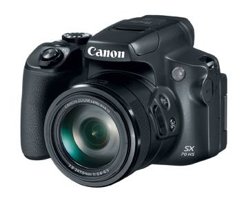 Rca Informatique - image du produit : POWERSHOT SX70 HS BLACK 20.3MP 3IN 65XZOOM FHD 5.7FPS