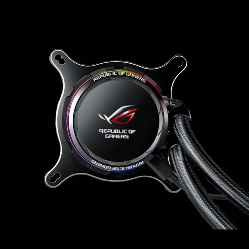 Rca Informatique - image du produit : ROG RYUO 120 WATERCOOLING 120MM FAN AURA SYNC OLED DISPLAY