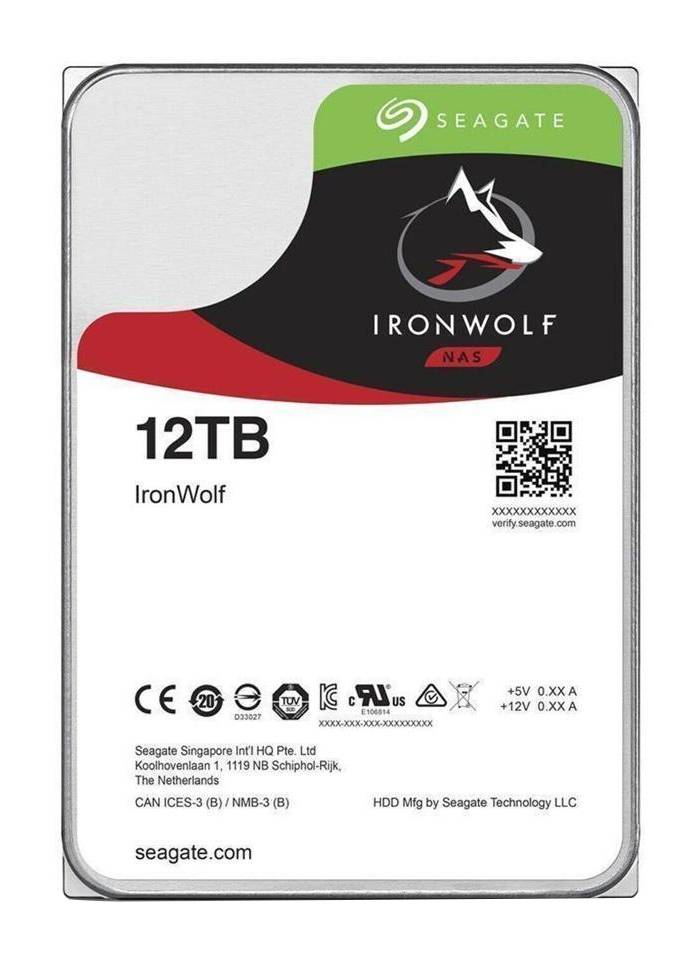 Rca Informatique - image du produit : IRONWOLF 12TB NAS 3.5IN 6GB/S SATA 256MB